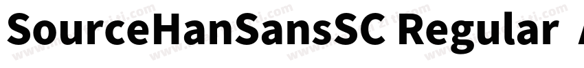 SourceHanSansSC Regular  Arial Uni字体转换
